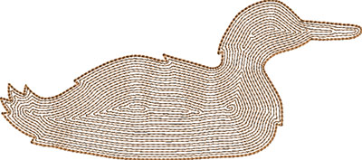 duck embroidery design