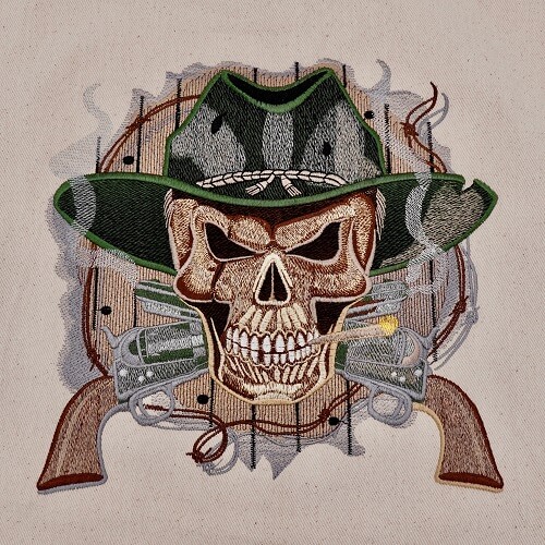 Cowboy Skull Large Legacy Collection Design