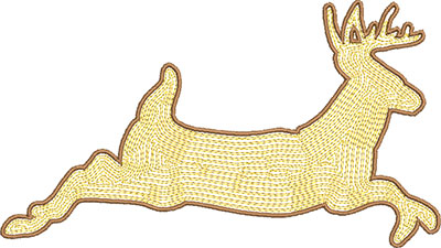 deer outline embroidery design