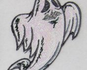 ghost mylar embroidery design