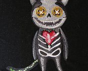 halloween cat embroidery design