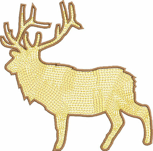 deer embroidery design