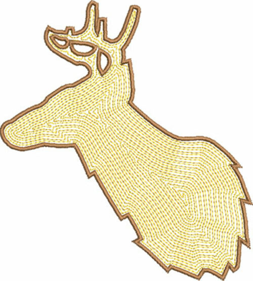 deer embroidery design