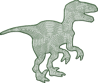 Dinosaur 1 outline embroidery design