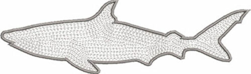 shark embroidery design