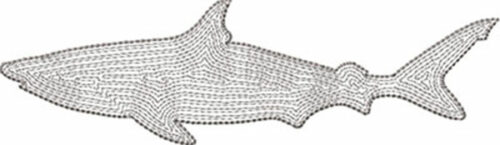 shark embroidery design