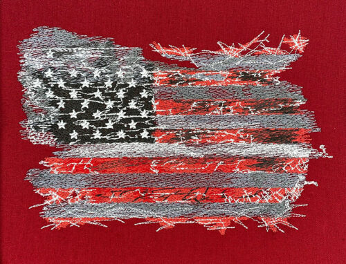 american flag distressed