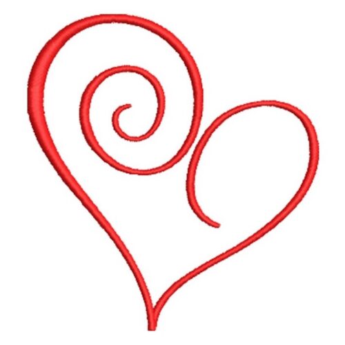 Artistic Heart Swirls