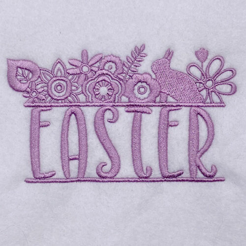 easter floral embroidery design