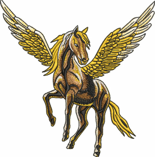 pegasus embroidery design