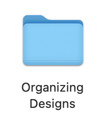 organizing design folder