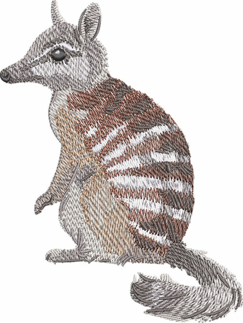 numbat embroidery design