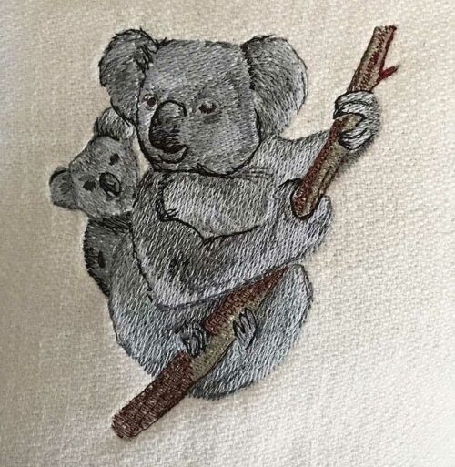 Koala embroidery design