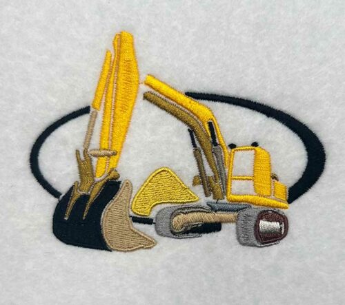 heavy equipment 2 embroidery design