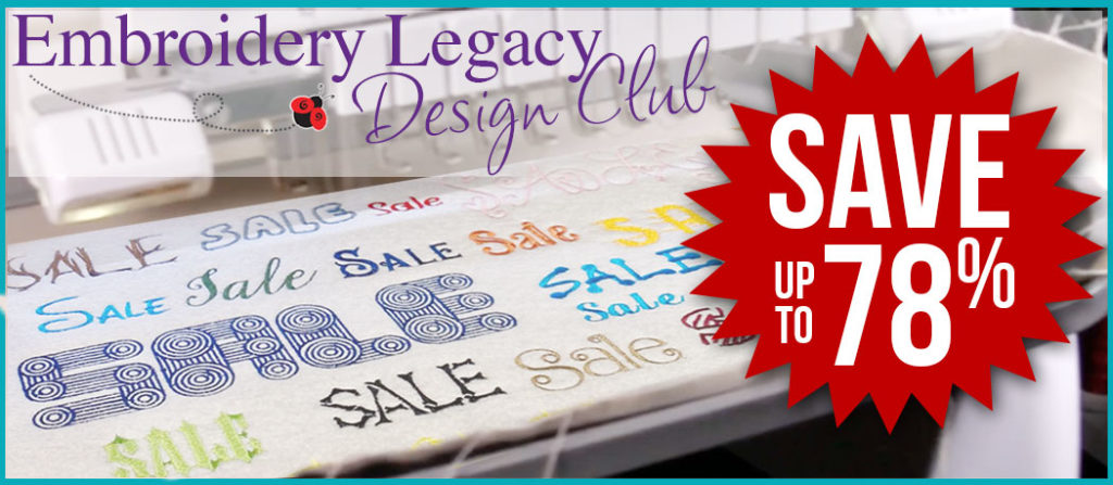 Embroidery Legacy Design Club ESA Fonts