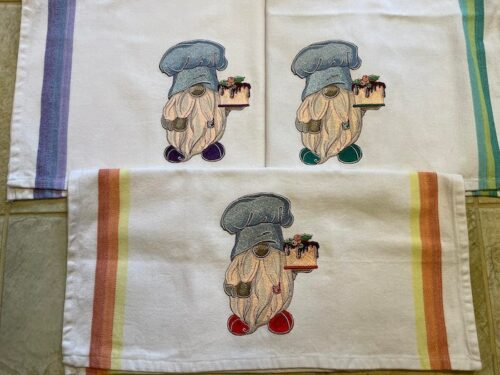 baker gnome tea towels