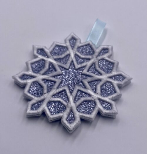 Puff Stuff Ornament Snowflake 10B