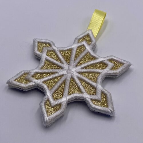 Puff Stuff Ornament Snowflake 3B