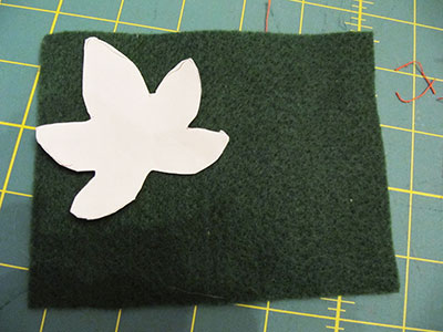 pumpkin tutorial felt leaf