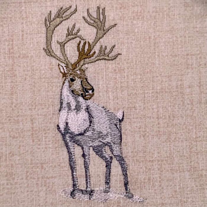 caribou embroidery design