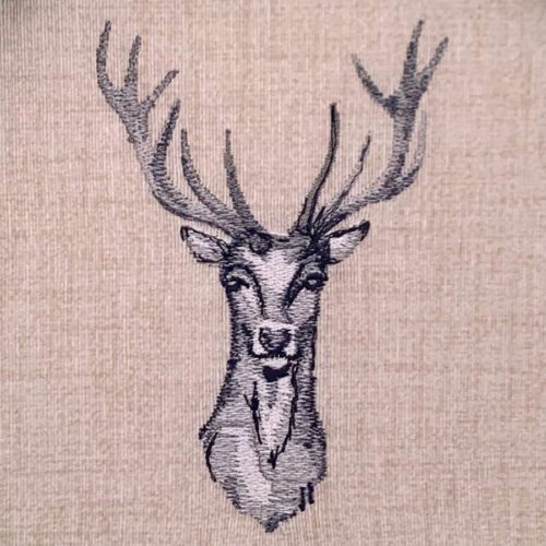 deer embroidery design