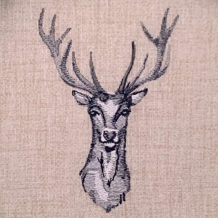 deer embroidery design