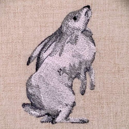 rabbit embroidery design