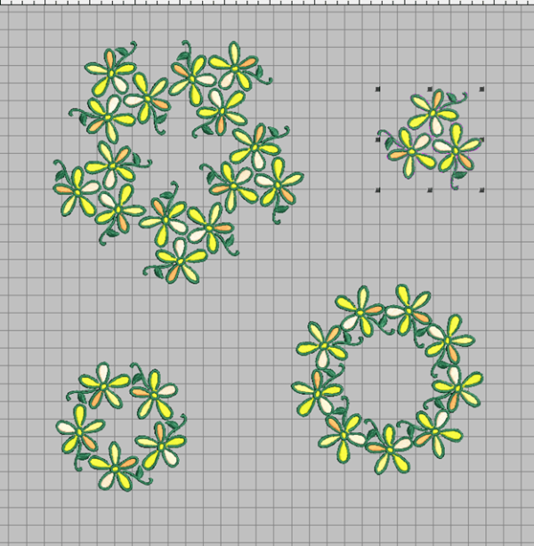 digitizing flower circle tool