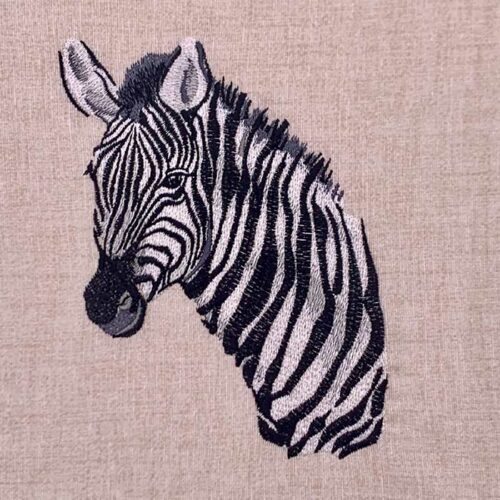 African Animals Zebra embroidery design