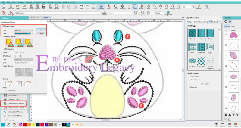 hatch tutorial stuffie bunny step 7-9