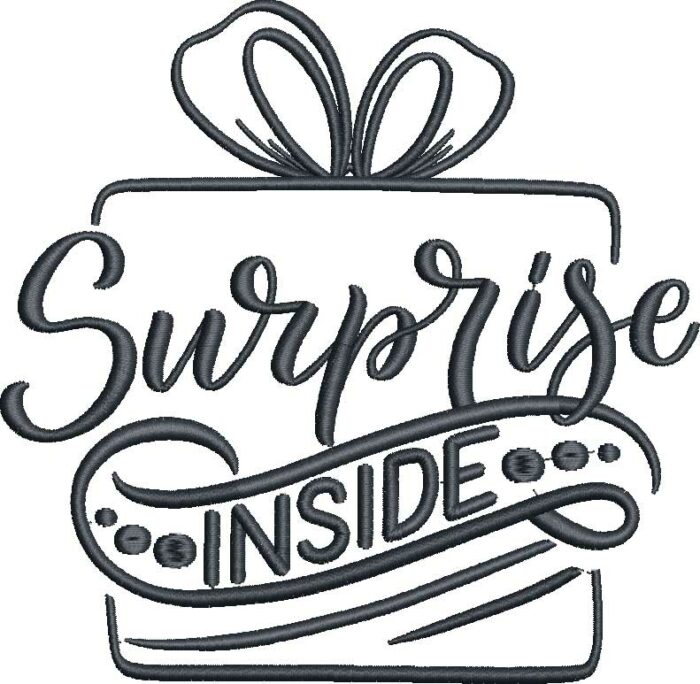 Surprise Inside Embroidery Design