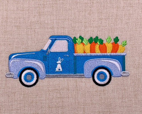 Easter Truck Embroidery Design