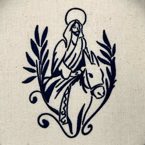 Holy week embroidery Design