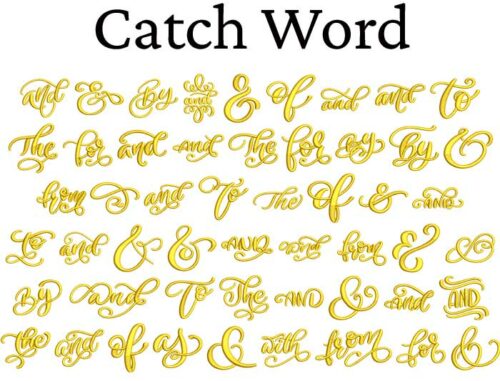 Catch Word Esa Font