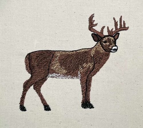 deer hunting embroidery design