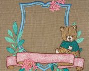 baby crest embroidery design