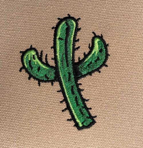 cactus embroidery design