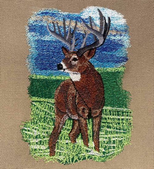 super buck embroidery design