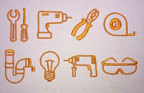 Home Repair icons esa font sew out