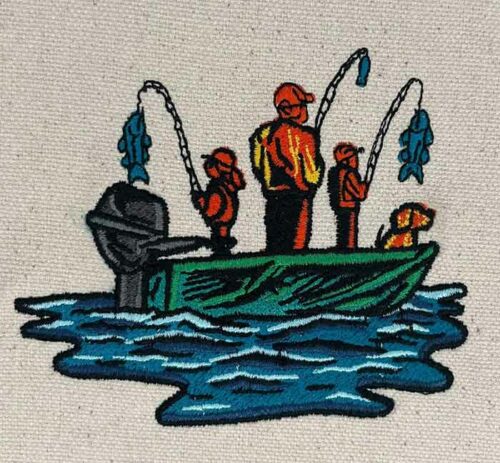 Fishing with dad embroidery design