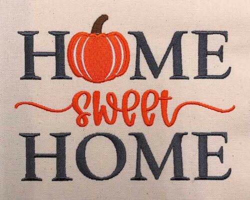 Home Sweet Home Embroidery Design