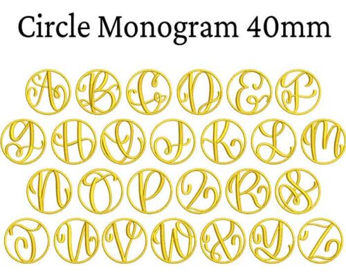 Circle mono 40 mm esa font