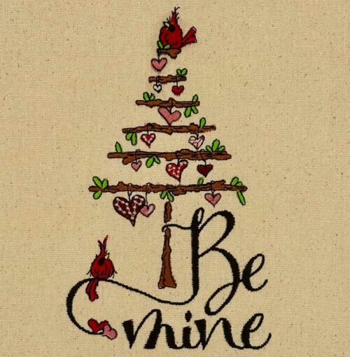 Be Mine Embroidery Design