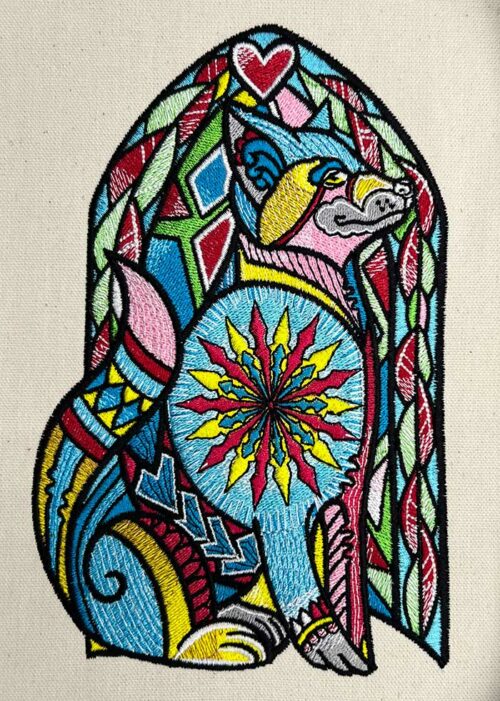 StainedGlassAnimals1-Dog