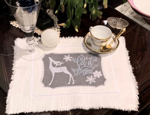 How To Create A Festive Reverse Applique Christmas Embroidery Placemat