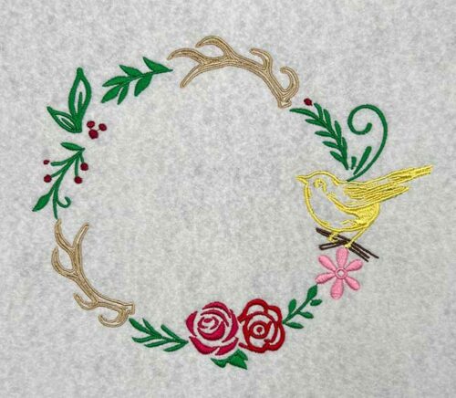 Floral Frame 6 embroidery design