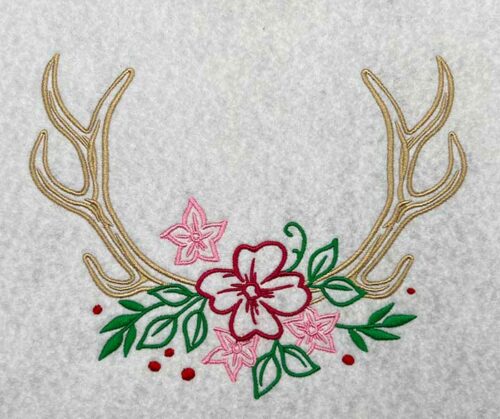 Floral Frame 7 embroidery design