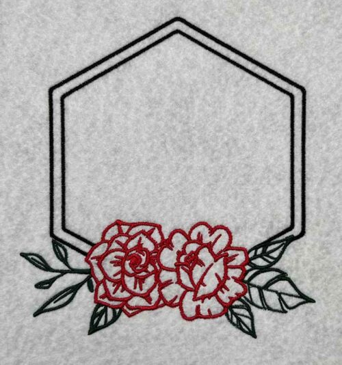 Floral Frame 9 embroidery design