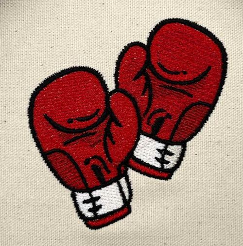 boxing gloves embroidery design