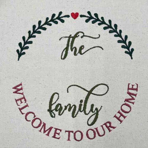 Family Frame Mono embroidery design